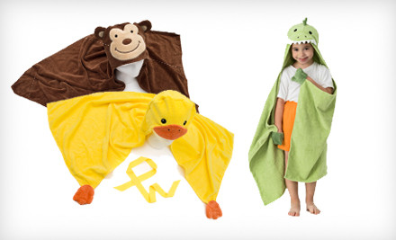 Kids Hooded Critter Towels Groupon