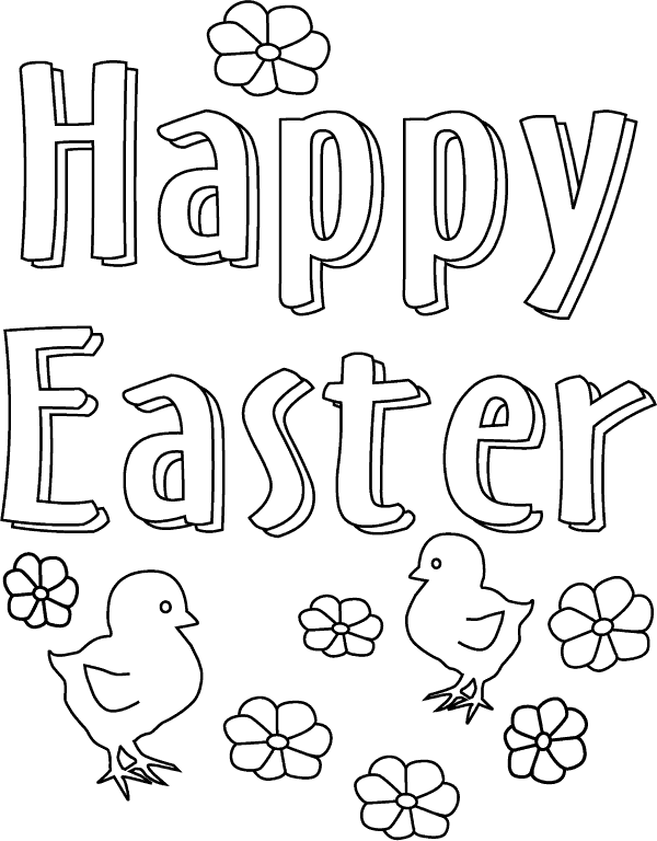 Free Printable Easter Coloring Pages #easter #freebies Between The Kids